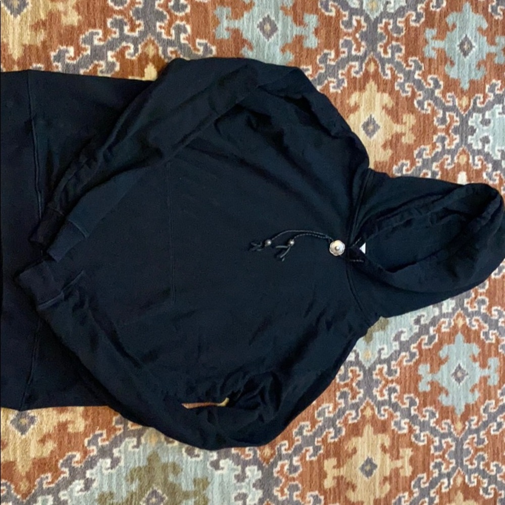 Mens Saint Laurent Bolo Tie hoodie in black siz XL